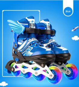 Inline Skates with Aluminium Blade and Flashing Wheels