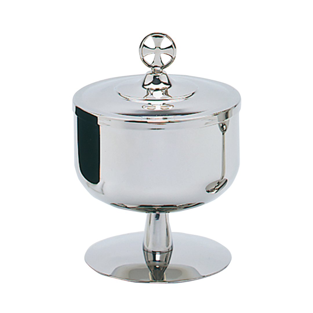 Ciborium Stainless Steel 6-1/8"H. 4-1/2" dia. Cup 400 Host cap. 