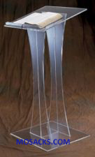 W Brand Acrylic Lectern 20" w x 18" d x 43" h 40-3300