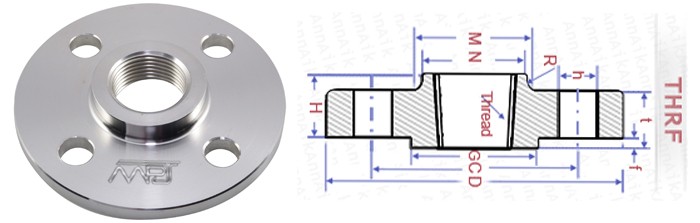 Threaded Flange Dimensions