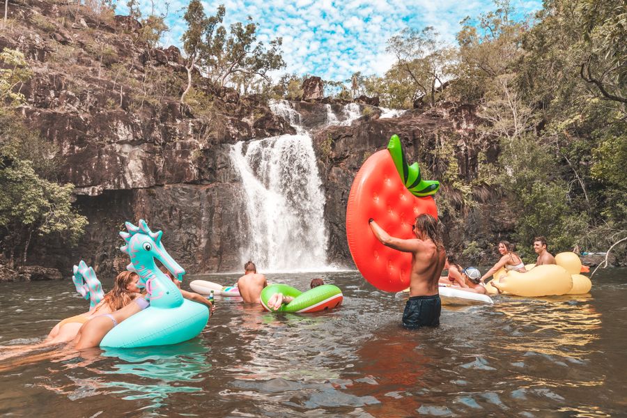 Fun at Cedar Creek Falls