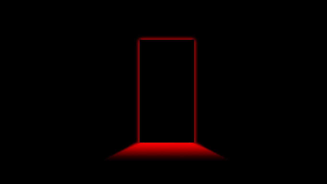 Glowing Red Door Frame Backgrounds Wallpaper