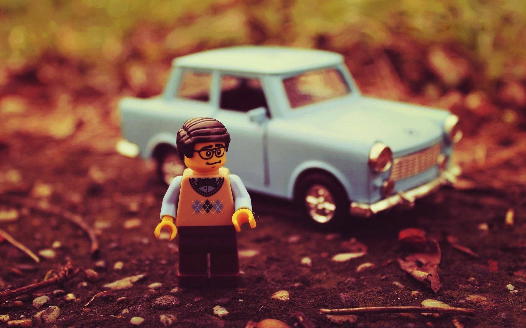 Mini Car With Lego Wallpaper