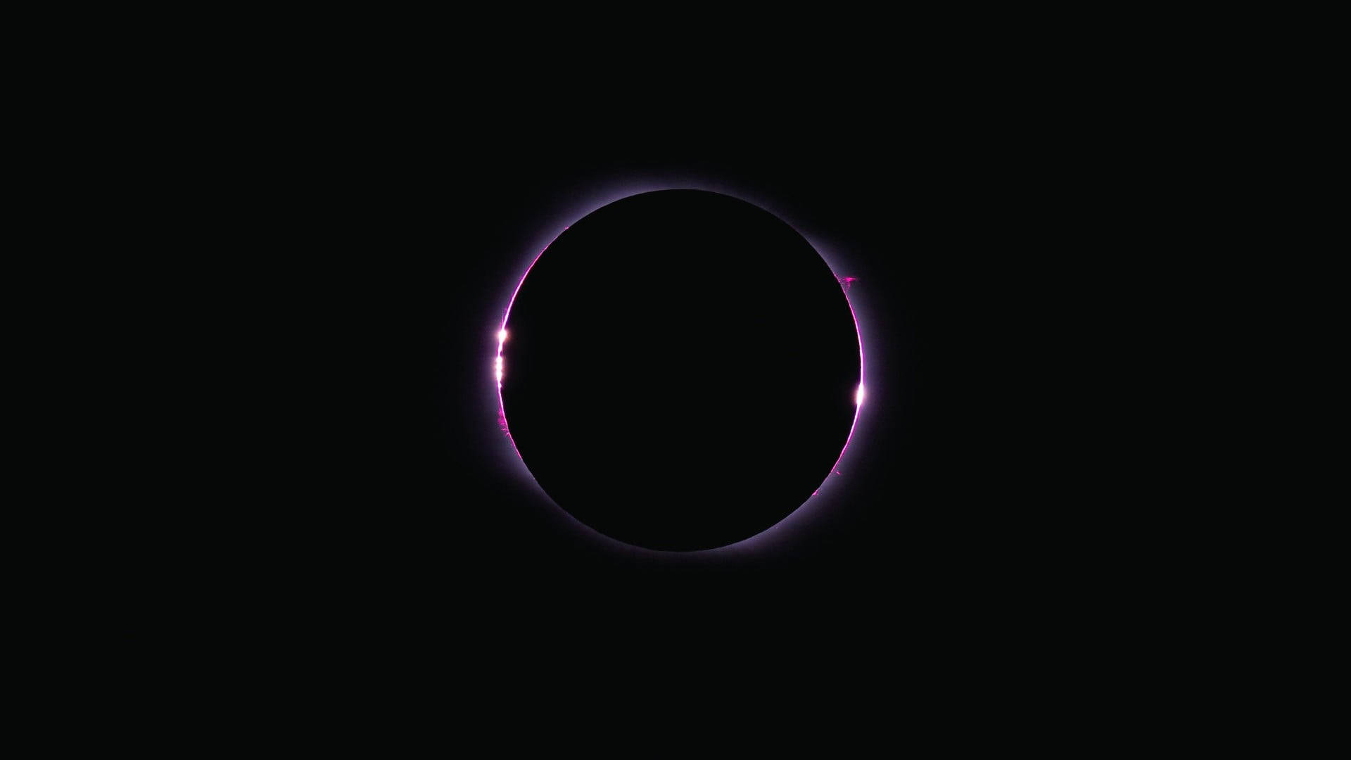 Pink Solar Eclipse Backgrounds Wallpaper