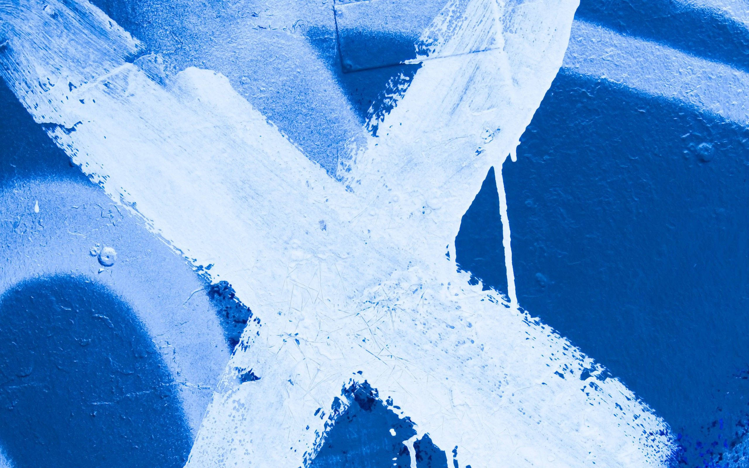 X Mark Blue Painting Wallpaper