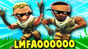 Caption: Hilarious Fortnite Meme - When Your Teammate Goes Rogue! Wallpaper