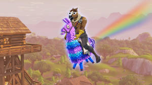 Fortnite Meme Pony Riding Wallpaper