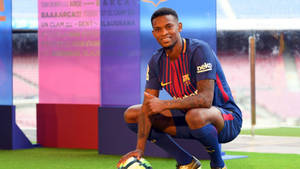 Nelson Semedo Squatting Wallpaper