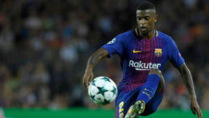 Nelson Semedo With The Ball Wallpaper