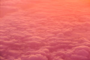 Orange Cloud Pattern Wallpaper