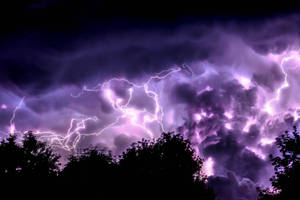 Purple Lightning Zoom Backgrounds Wallpaper