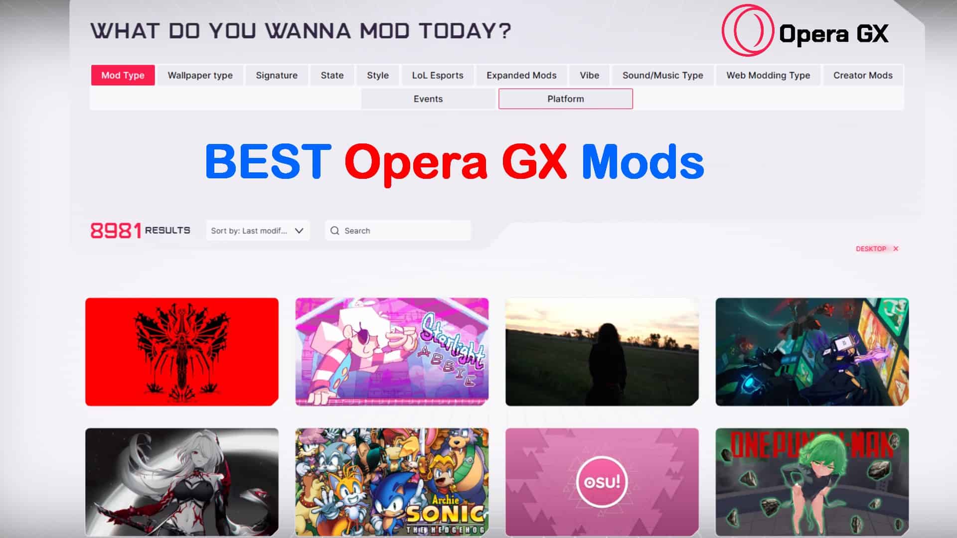 Best Opera GX Mods