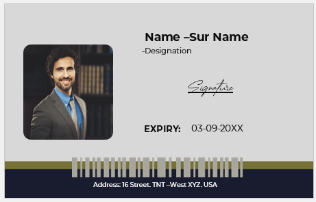 Press Reporter ID Badge Template