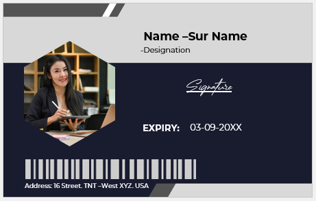 Press Reporter ID Badge Template