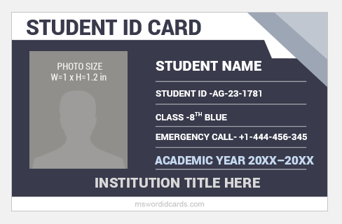 School id card template