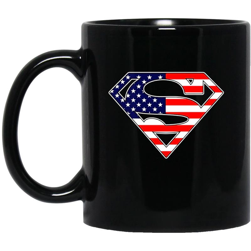 Superhero super-man Independence US Flag Day costume Coffee Mug