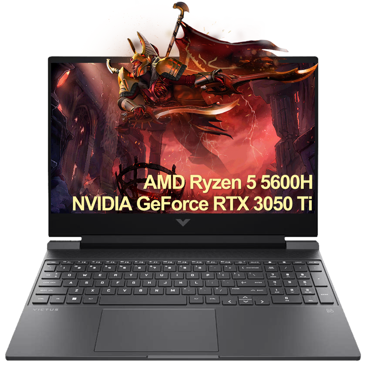 Refurbished (Excellent) HP Victus 15.6" Gaming Laptop 144Hz FHD Display, AMD Ryzen 5 5600H, Nvidia GeForce RTX 3050 Ti, 32GB RAM, 512GB SSD, Windows 11 Home, Mica Silver