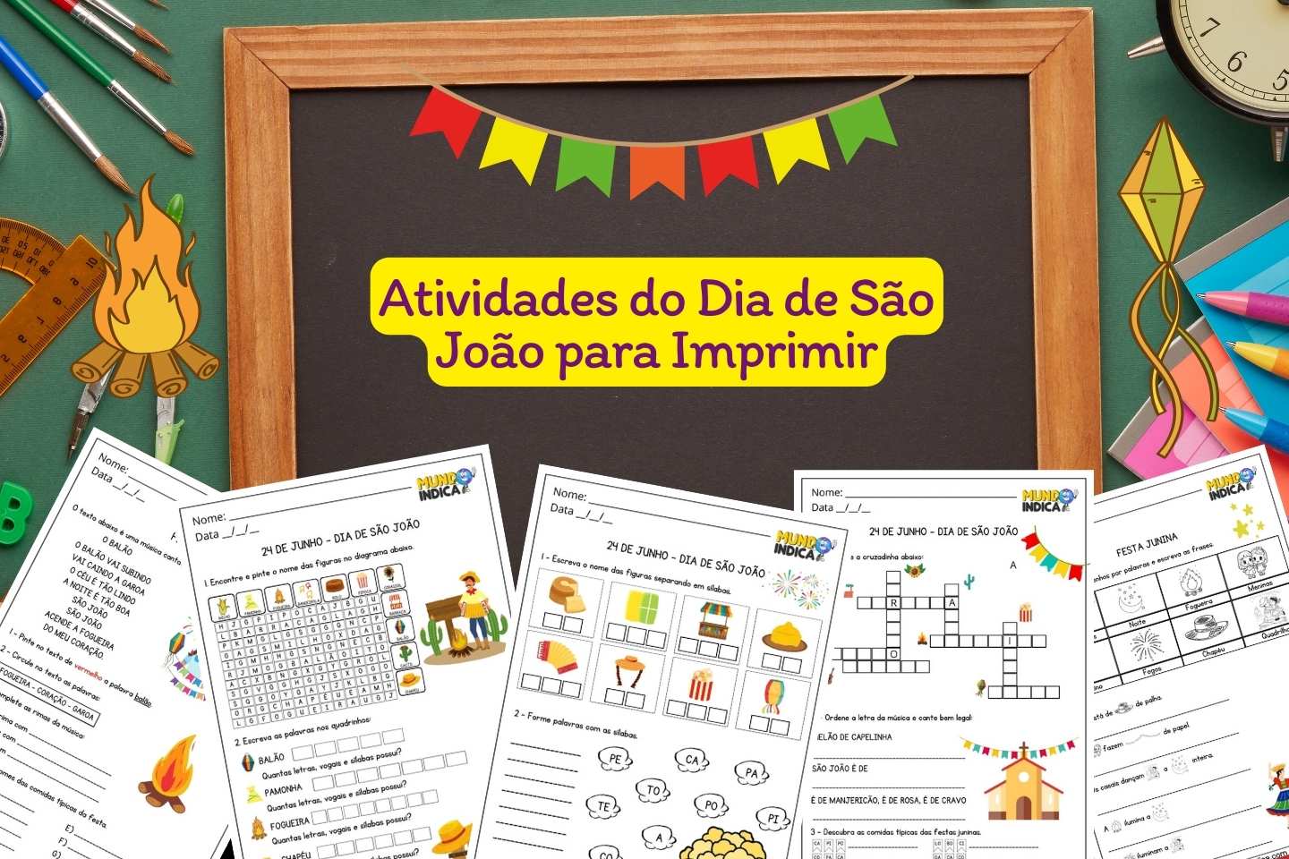 5 Atividades do Dia de São João para Imprimir