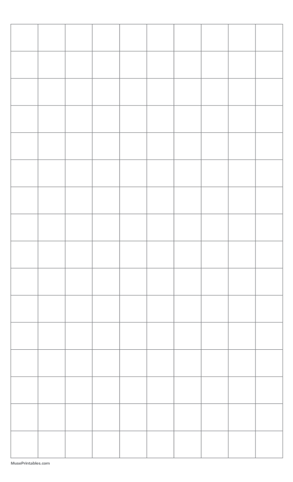 Printable 2 cm Gray Graph Paper for Legal Paper