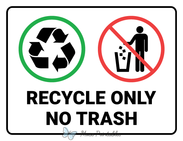 Printable Please Recycle Sign – Free Printable Signs, 57% OFF