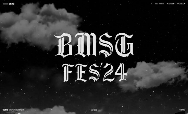 BMSG FES’24のWEBデザイン