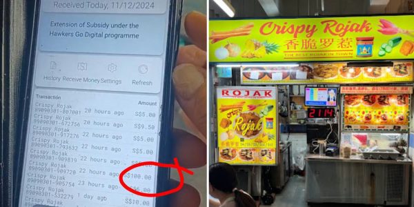 Chinatown rojak stall refunds customer who accidentally overpaid by S$90, draws praise for honesty