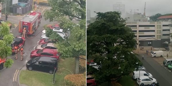 'Unfortunate that this happened just before CNY': Several cars damaged by fire at Ang Mo Kio carpark