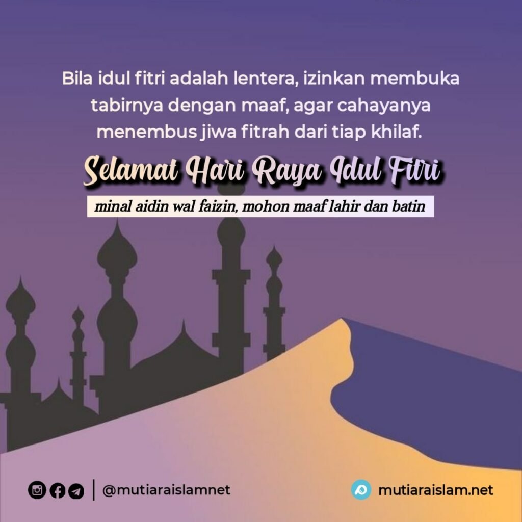 kata ucapan selamat idul fitri