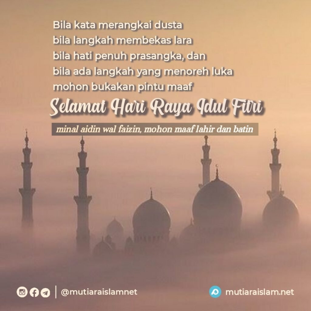 kata ucapan selamat idul fitri