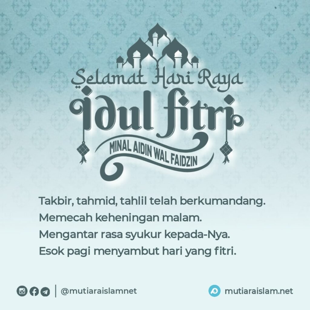 kata ucapan selamat idul fitri