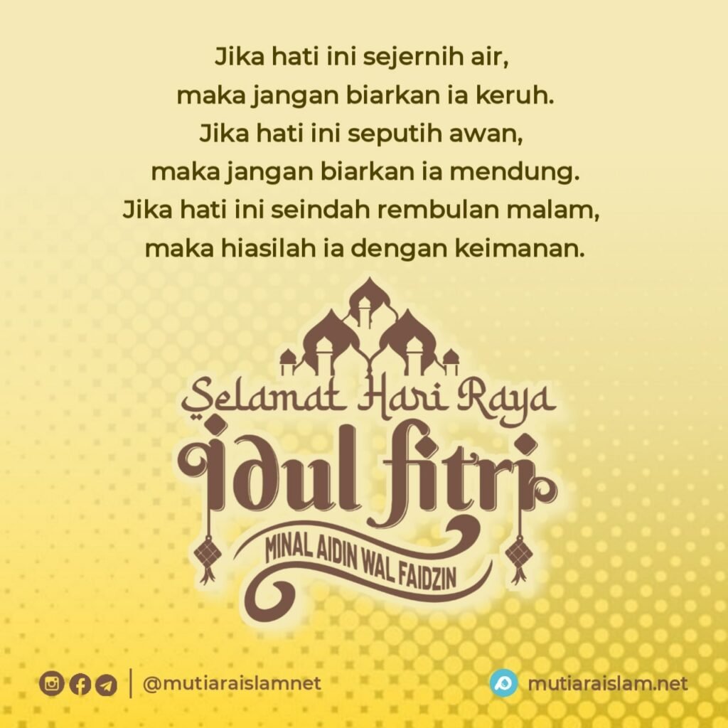 kata ucapan selamat idul fitri