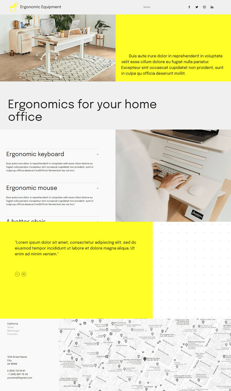 Ergonomic Equipment