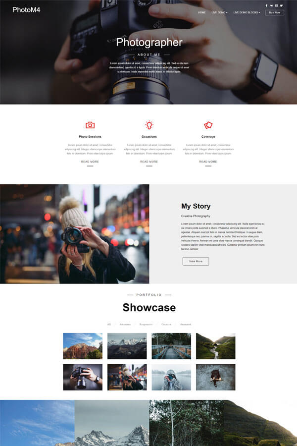 Photographer Site