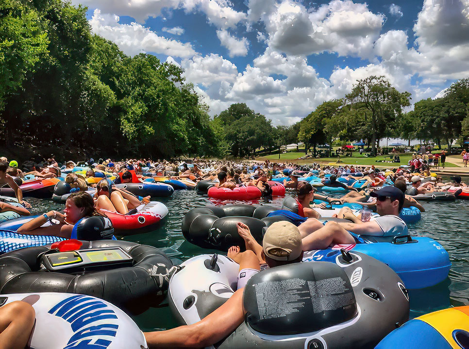 Tubing in New Braunfels