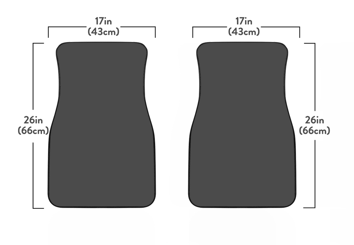 Subaru car mats sizing chart