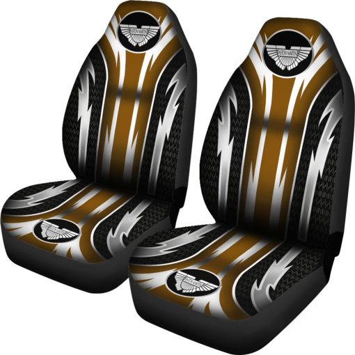 2 Front Aston Martin Seat Covers Brown With FREE SHIPPING - Image 2