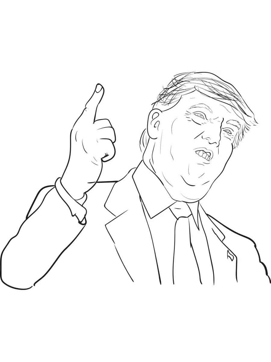 Donald Trump coloring pages