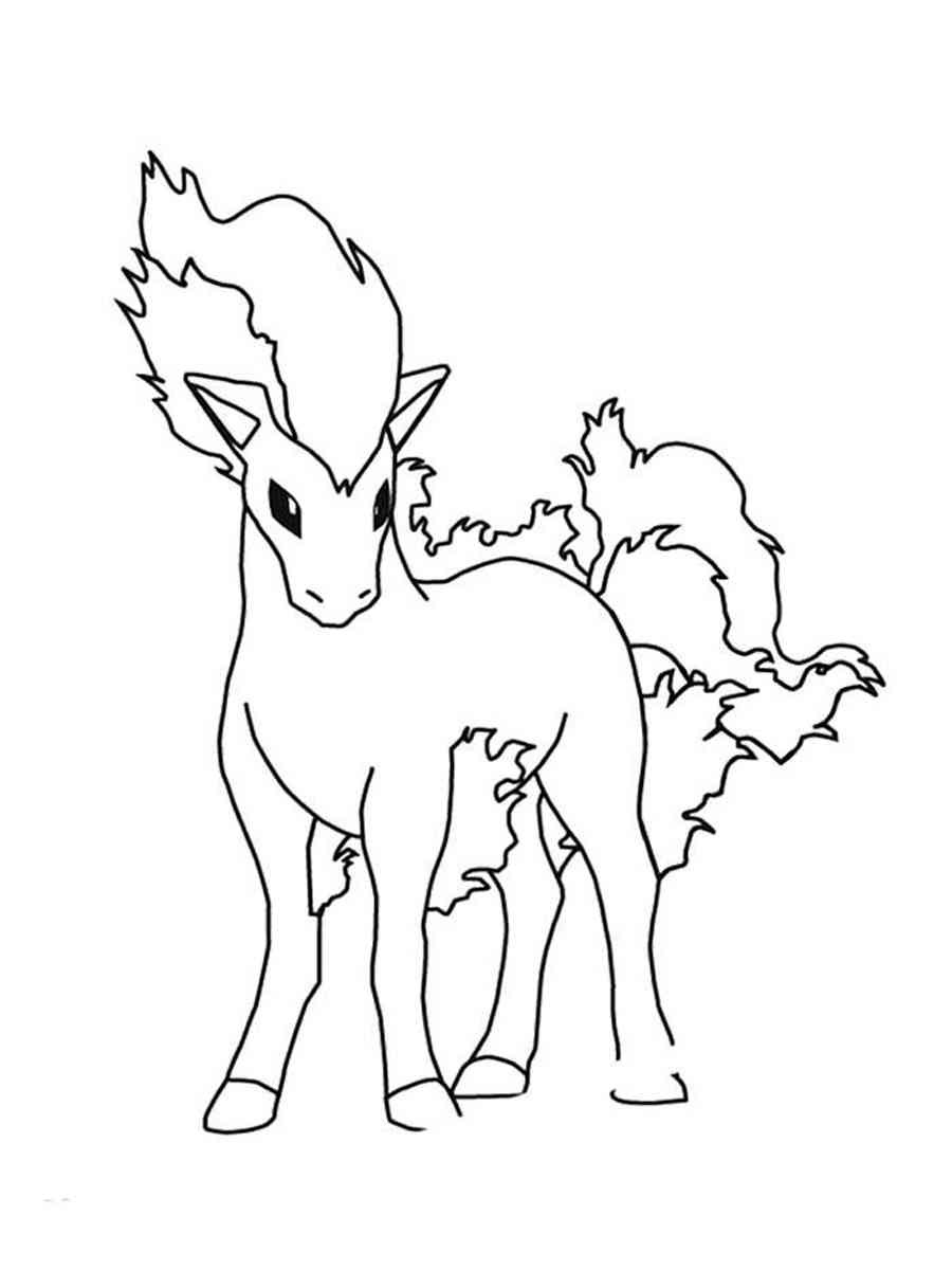 Pokemon Ponyta coloring pages - Free Printable