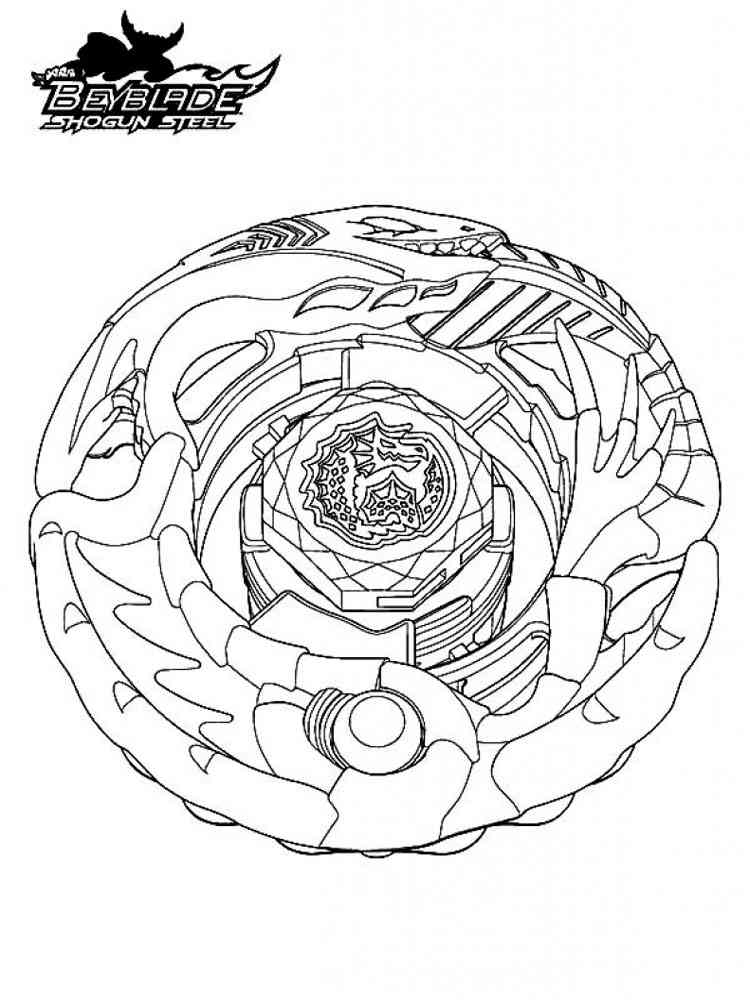 Pegasus Beyblade coloring pages