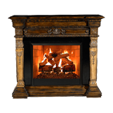 Fireplace coloring pages