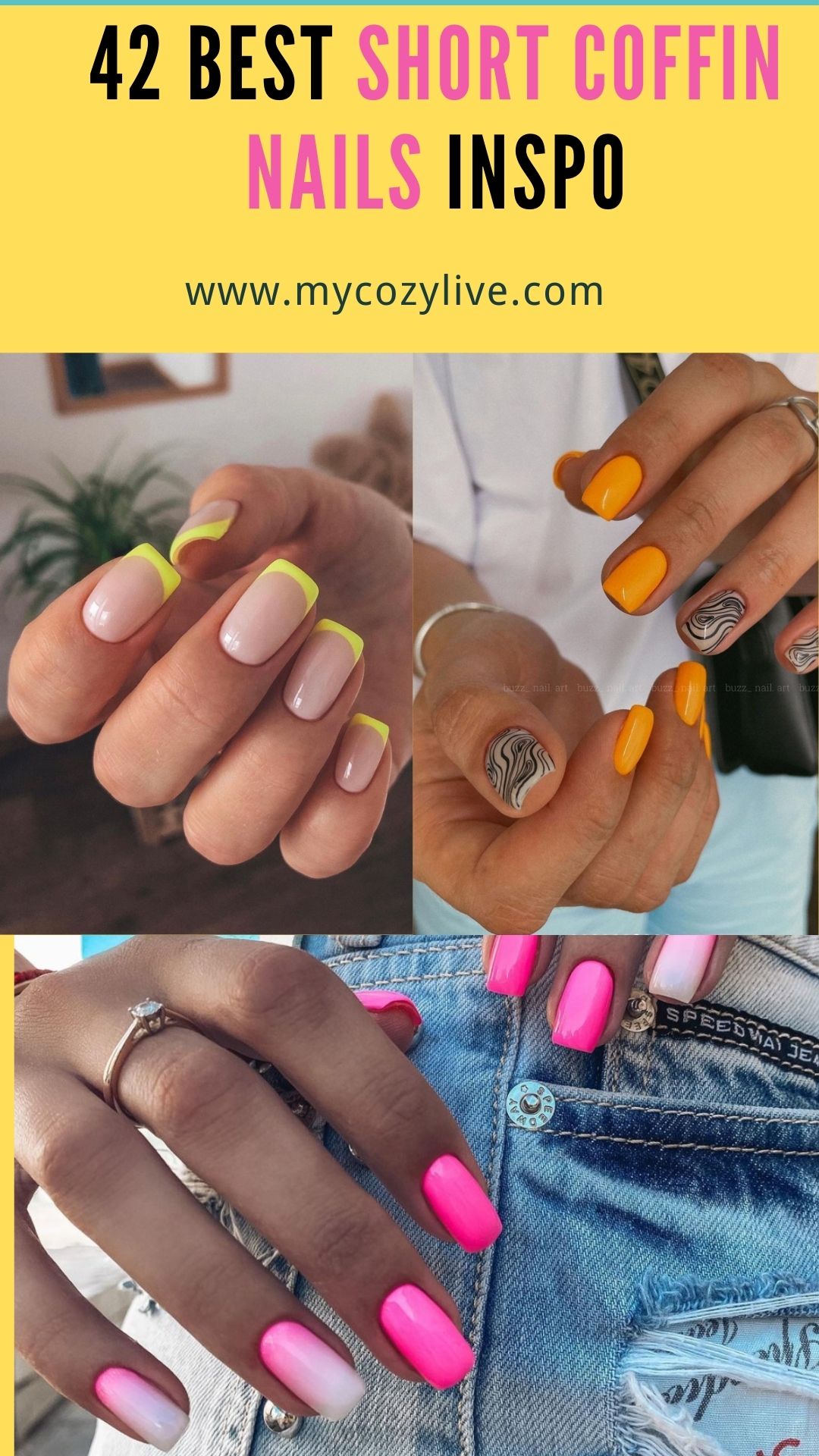 42 Best short square acrylic nails design to rock your Fall days 2021