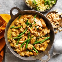 Sri Lankan Coconut & Cashew Chicken with Saffron Rice