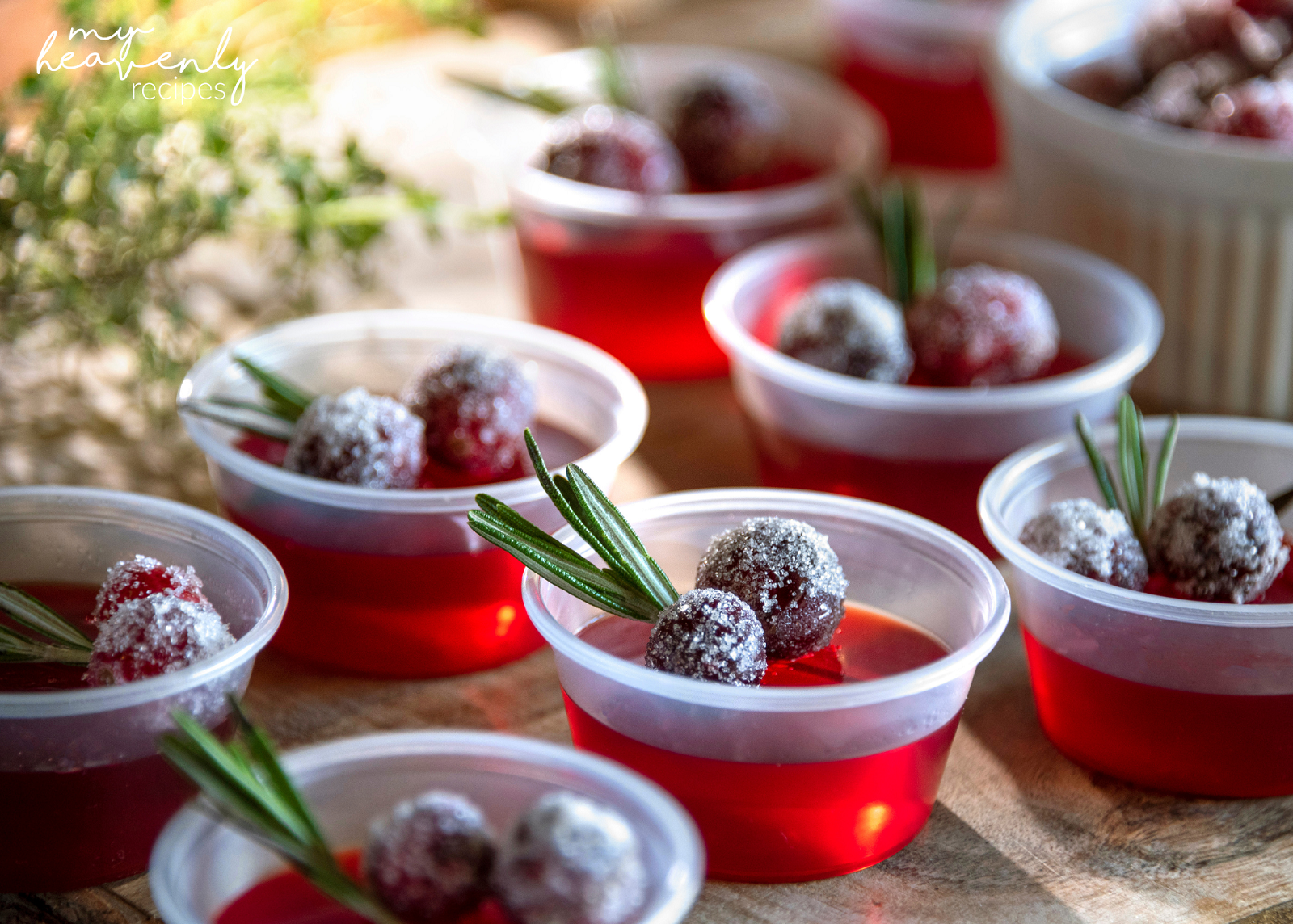 Cranberry Jello Shots