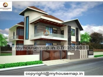 image of house elevation traditional and creme, white color theme