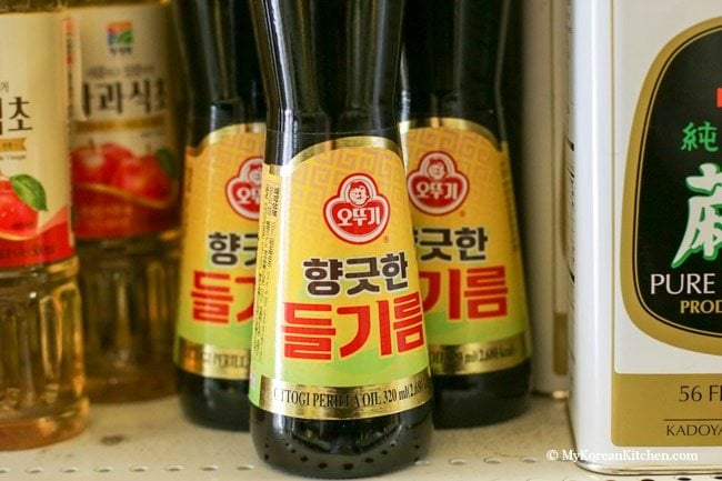 Essential Korean Cooking Ingredients: Korean wild sesame oil | MyKoreanKitchen.com