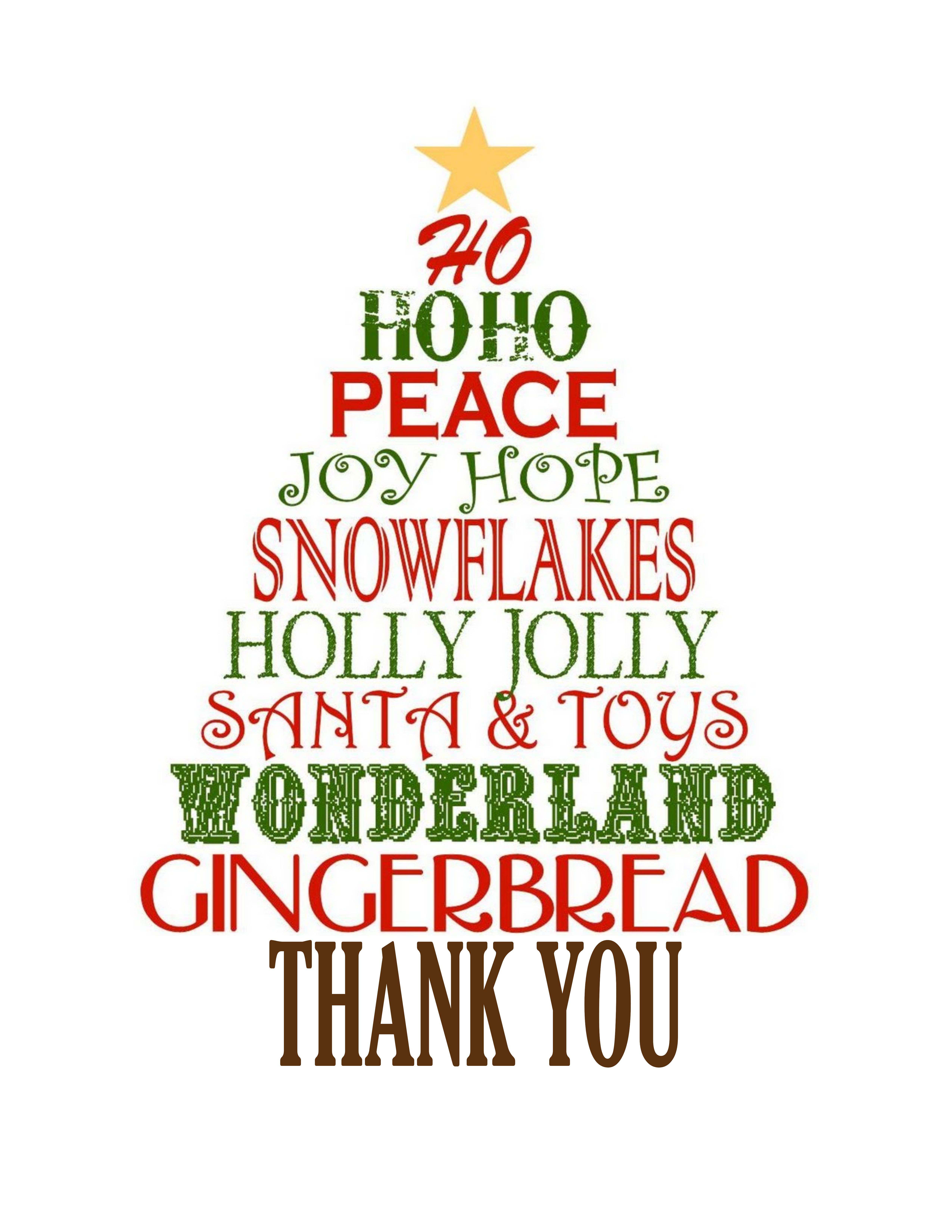 5 best printable christmas thank you card templates printableecom ...