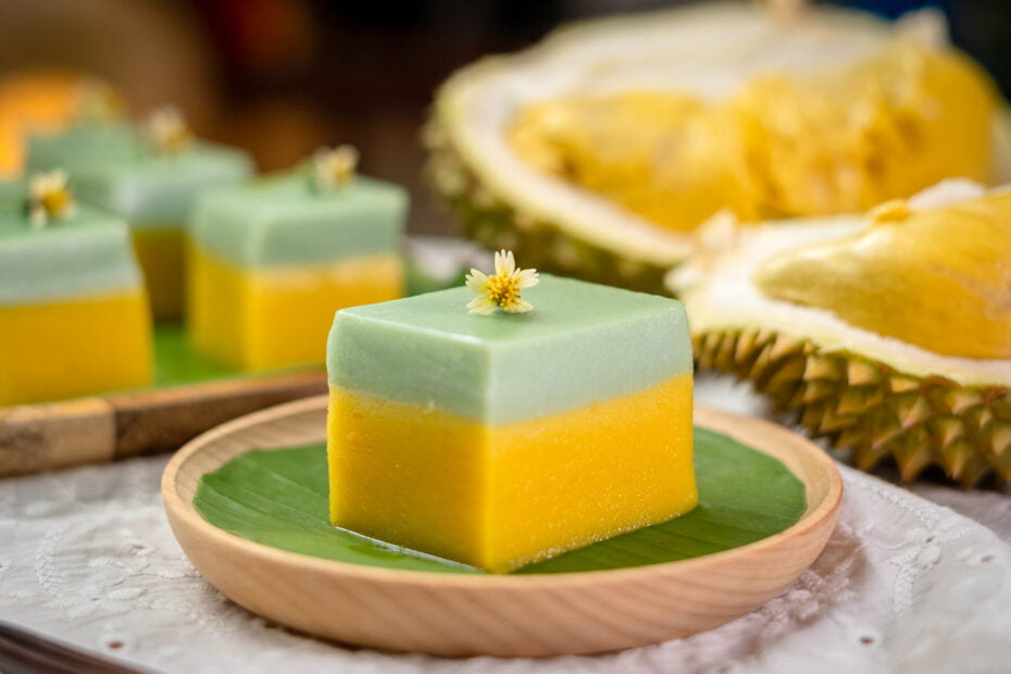 Durian Kuih Talam 榴莲达兰糕