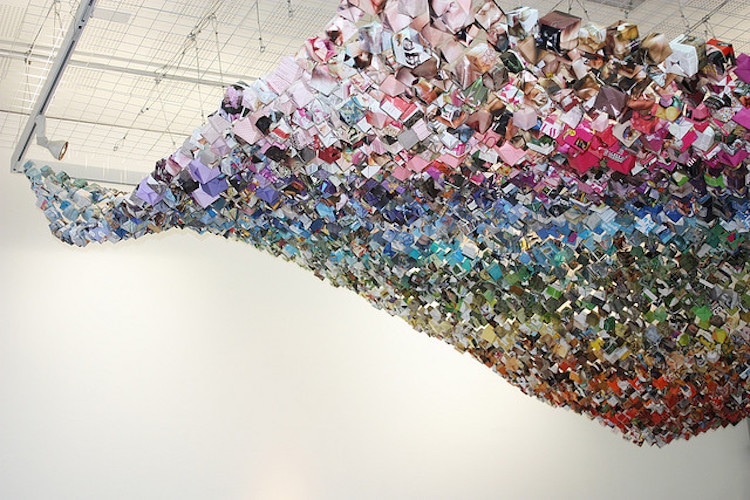 Jacqui Simmons origami art installation