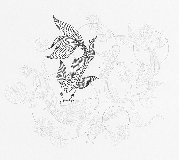 Featured image of post How To Draw A Koi Fish Simple