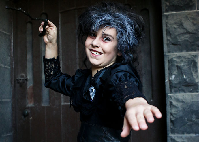 Bellatrix Lestrange halloween costume DIY - mypoppet.com.au